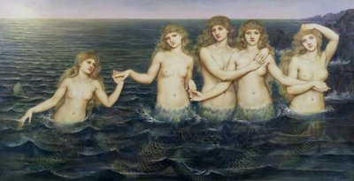 De zeemeerminnen, 1885-86 door Evelyn De Morgan